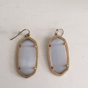 Kendra Scott- Elle gold earrings - slate